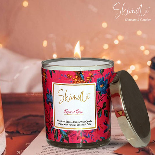 Tropical Rose Scented Candle