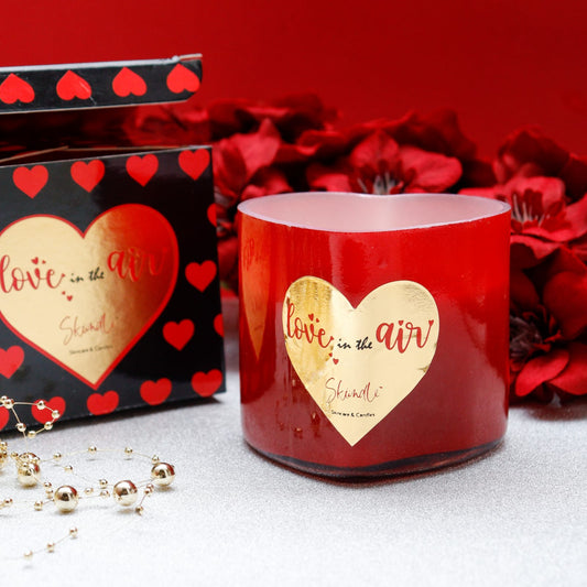 Heart Shaped 3 Wick Candle
